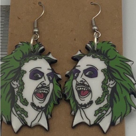 Beetlejuice Character Earrings